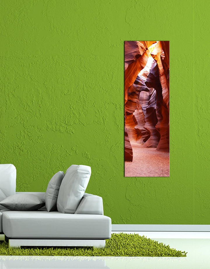 Bilderdepot24 Bild auf Leinwand | Antelope Canyon V - Arizona USA in 40x120 cm als Panorama Wandbild