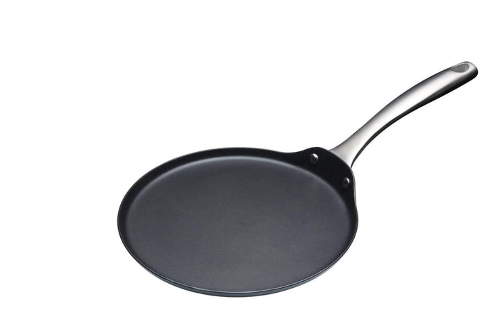 KitchenCraft MasterClass Carbon stahl Antihaft-Induktionspfanne für Crêpes und Pfannkuchen, 24 cm Ei