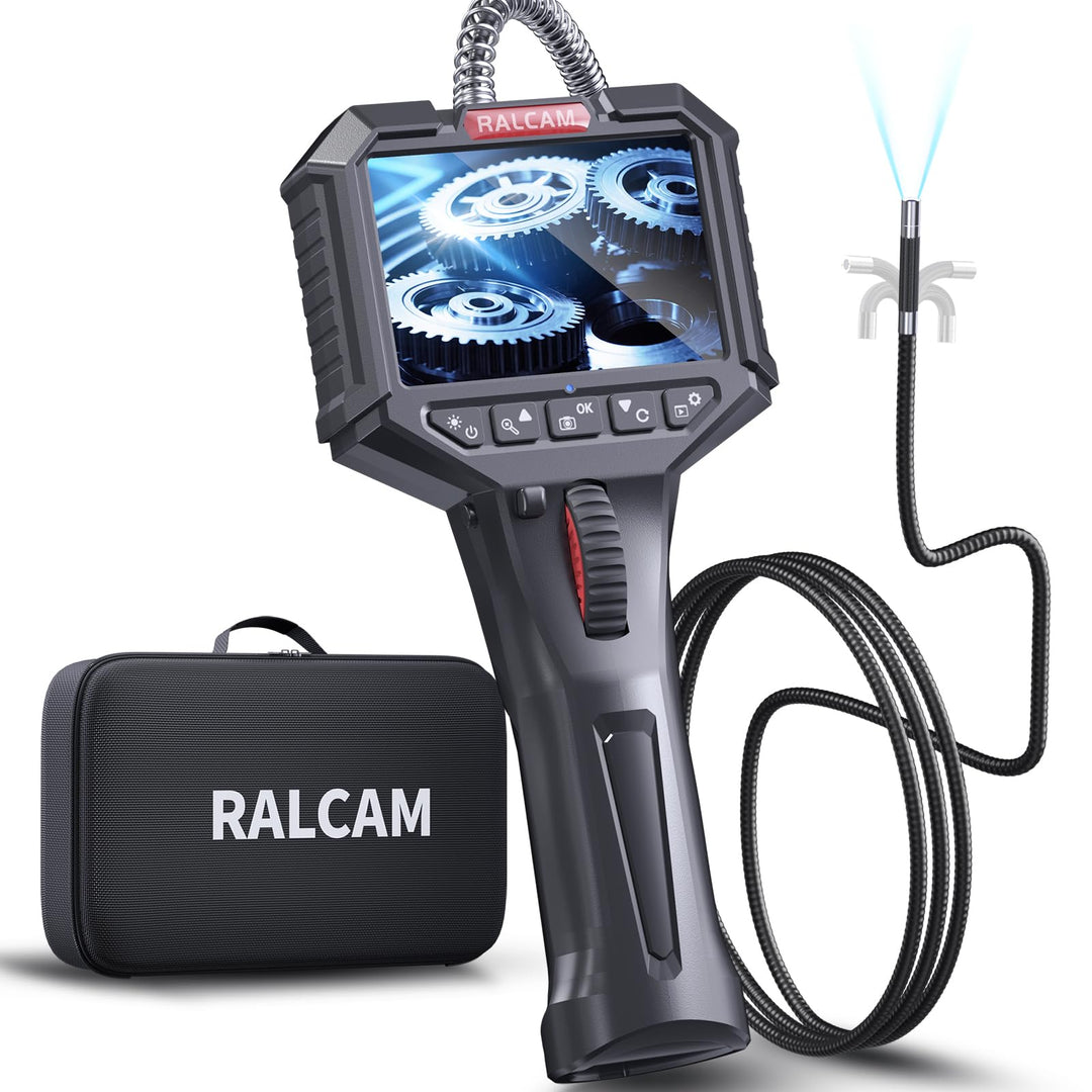 Ralcam Endoskopkamera mit Licht Endoscope Camera - Endoskop 6,2mm Inspektionskamera 3,5" HD 720P Roh