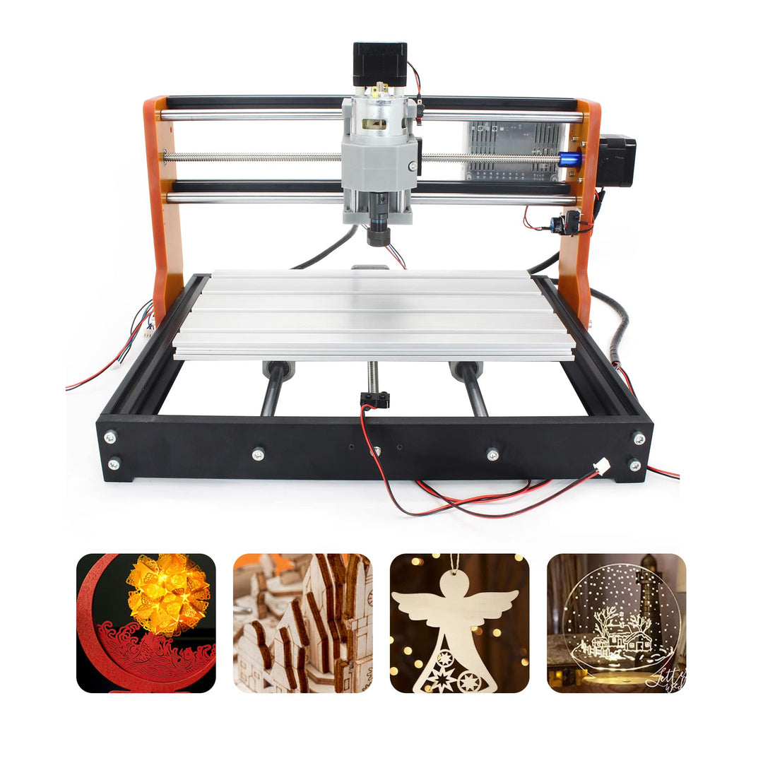 RATTMMOTOR Upgrade CNC 3018 Pro,3 Achsen GRBL Steuerung,mit X Y Z Achse Limiter+Not-Aus Funktion,DIY