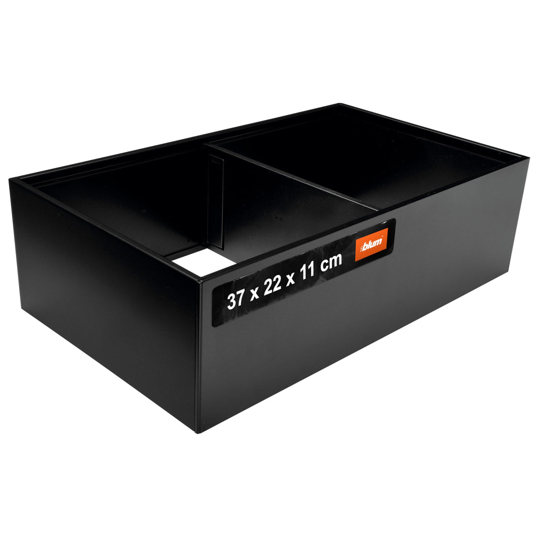 Blum Ambia-Line Frontauszugsrahmen 371x218x110mm, KS Stahl carbonschwarz matt