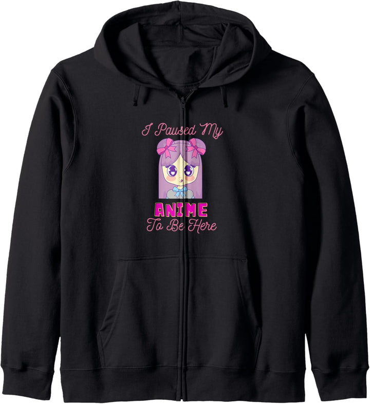 Ich hielt meinen Anime an, um hier zu sein Lustiges Anime Kapuzenjacke