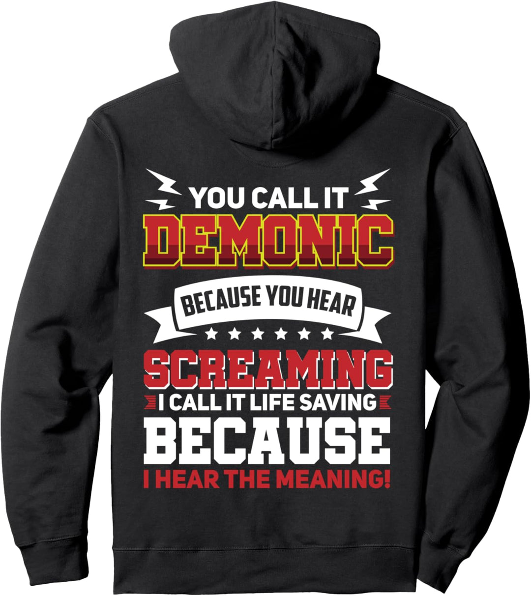 Heavy Metal Und Goth Metaller Demonic Pullover Hoodie