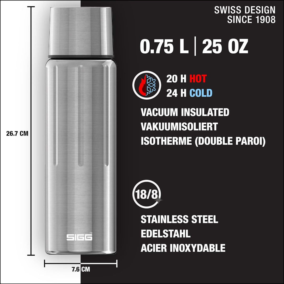 SIGG - Isolierte Trinkflasche - Thermoflasche Gemstone IBT - Mit Tasse - Auslaufsicher - Federleicht