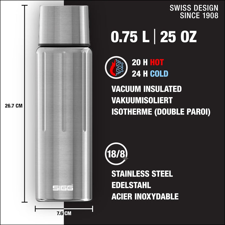 SIGG - Isolierte Trinkflasche - Thermoflasche Gemstone IBT - Mit Tasse - Auslaufsicher - Federleicht