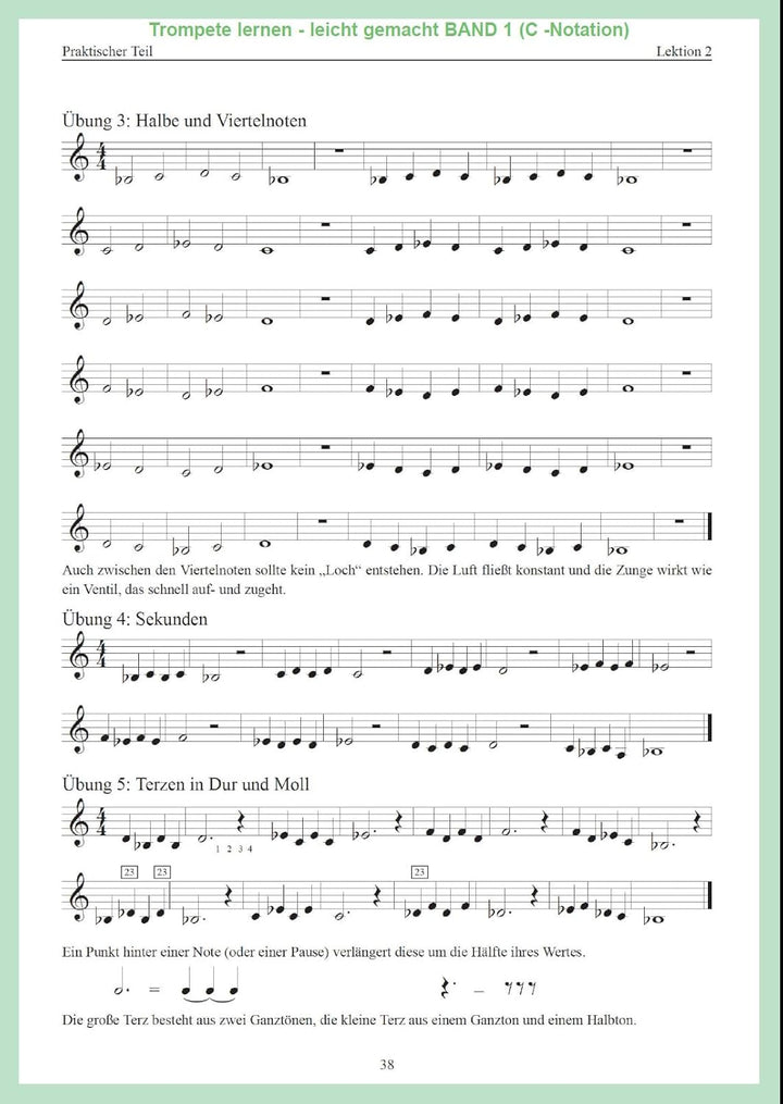 Trompetenmethode - Trompete lernen leicht gemacht - Band 1 (C-Dur) - Trompetenschule für Anfänger im