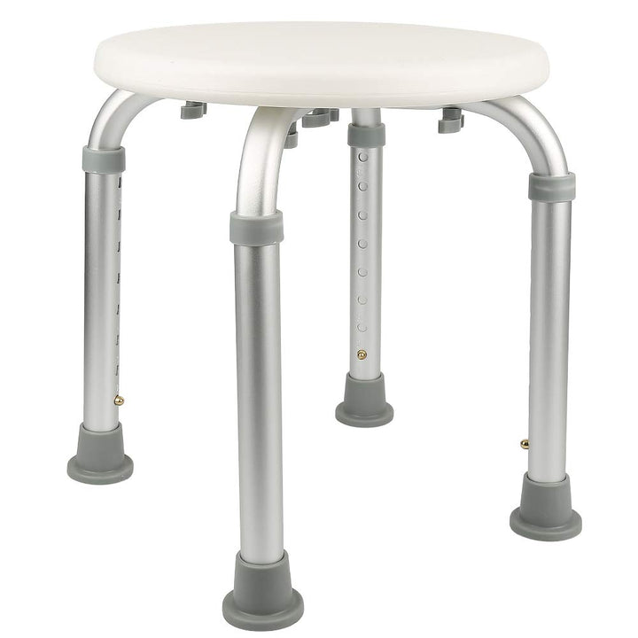 Duschhocker Duschstuhl 360°Drehbar Badehocker Höhenverstellbar, Alu und Kunststoff Badestuhl Duschsi