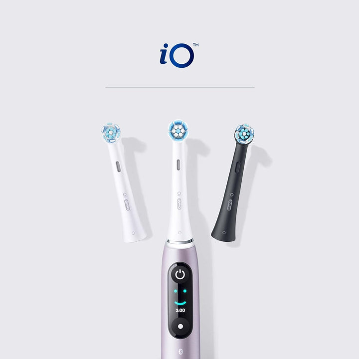 Oral-B iO Ultimate Clean Black Zebbürstenspitze, Packung mit 4 Stück