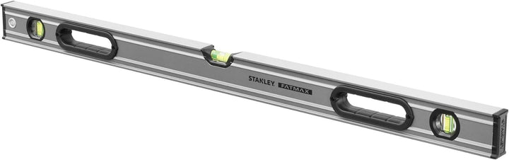 Stanley Fatmax Wasserwaage Pro (90 Cm Länge, Horizontale/Vertikale Libelle, Schutzkappen, Bi-Materia