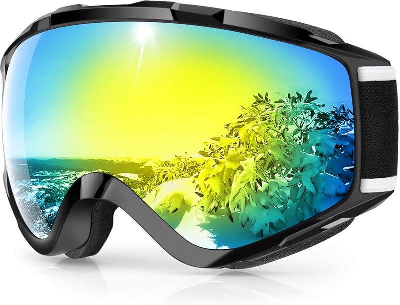 Findway Skibrille, Snowboard Brille für Brillenträger Herren Damen Erwachsene Jugendliche OTG UV-Sch