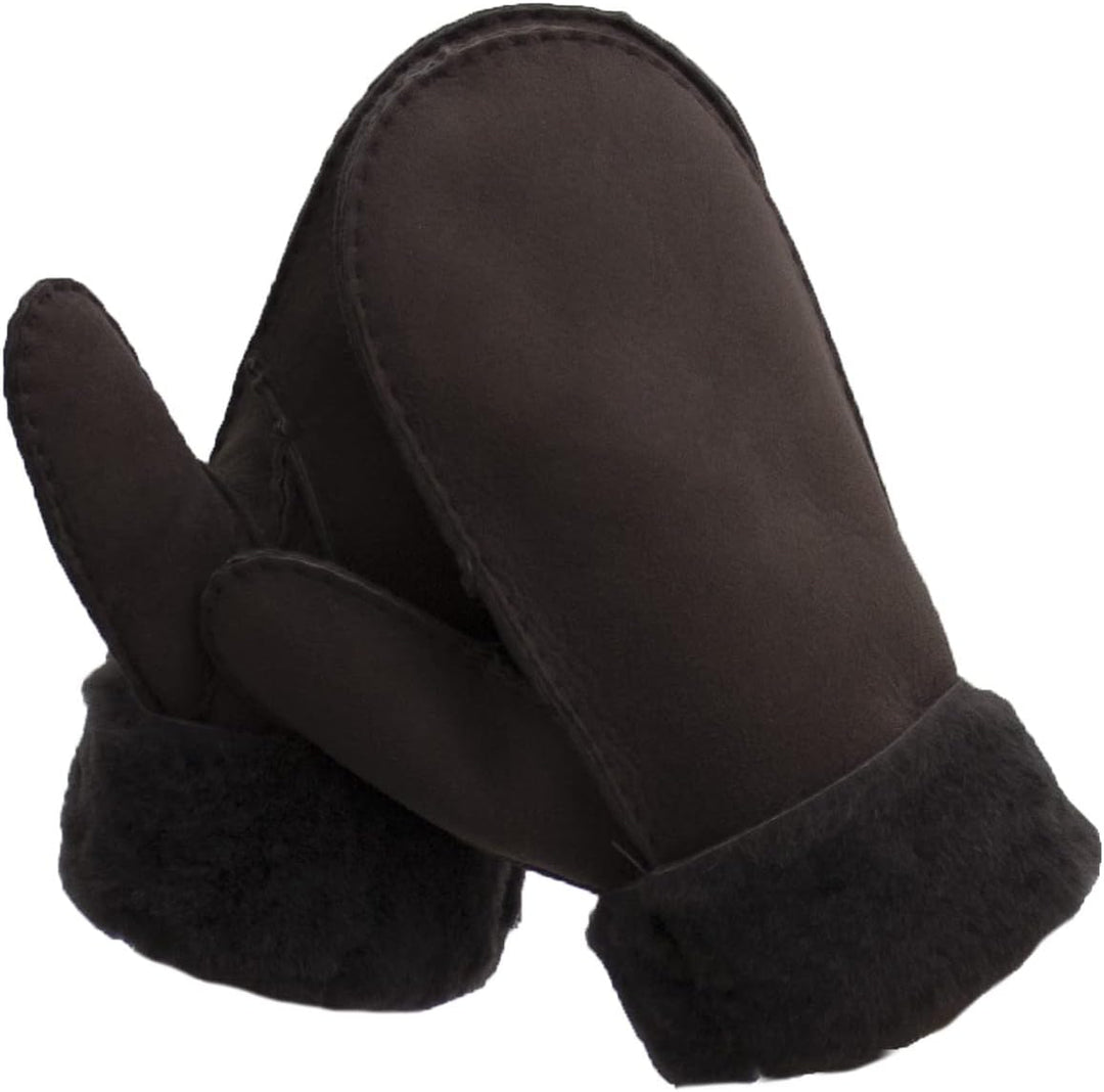 Reissner Lammfelle warme Merino Lammfell Fäustlinge Faust Handschuhe für Damen und Herren HDS-FAUST1