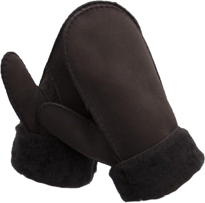 Reissner Lammfelle warme Merino Lammfell Fäustlinge Faust Handschuhe für Damen und Herren HDS-FAUST1