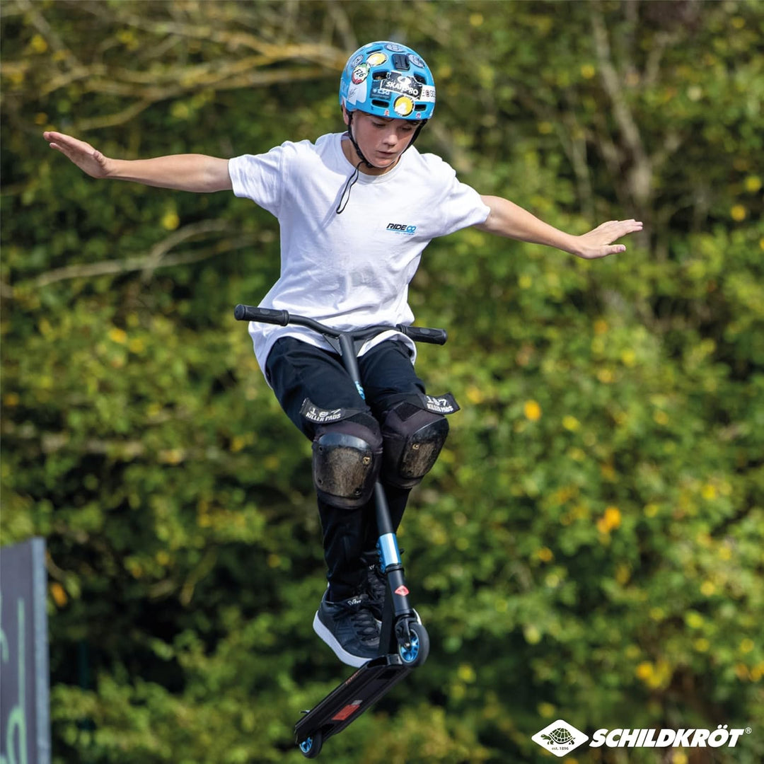 Schildkröt Stunt Scooter Kickless, toller Stuntscooter mit HIC-Compression und Alu-Felge, 100 mm PU