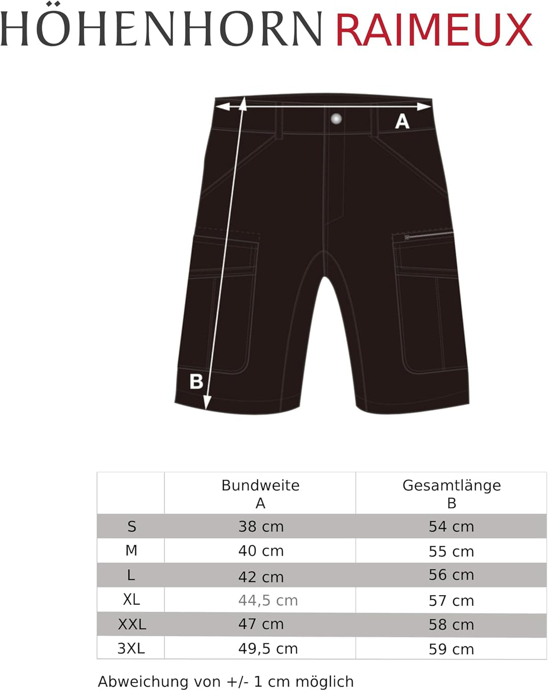 Höhenhorn Raimeux Herren Cargo Short Kurze Hose Arbeitshose Outdoor, Dunkelblau