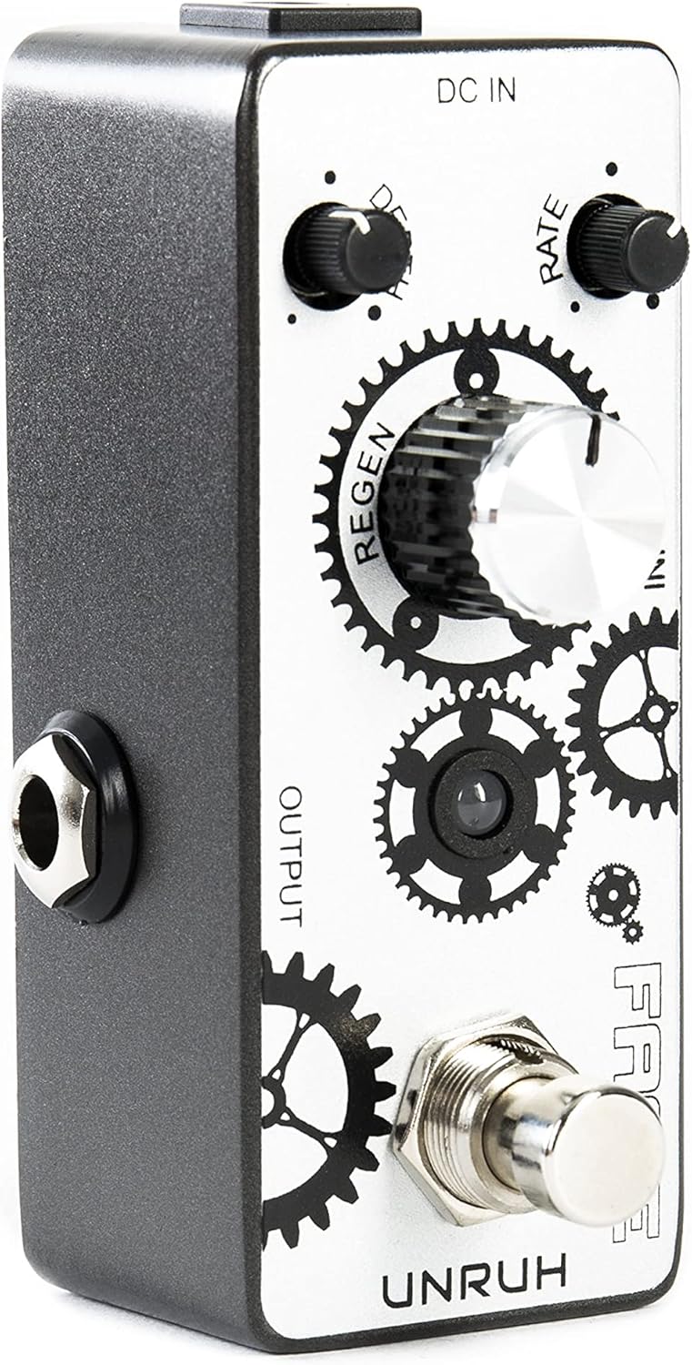 Fame Unruh Phaser, Modulations Effektgerät für Gitarren, Sphärische Sweep Sounds, Regler für Rate, D