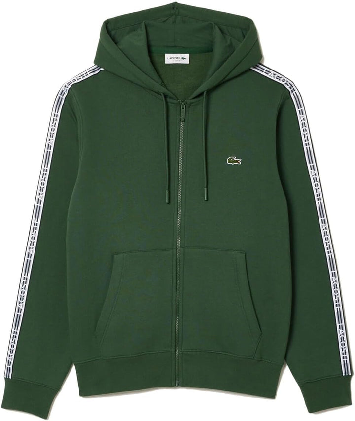 Lacoste Herren Sweatjacke SH5065, Männer Sweatshirt Reissverschluss,Logo,Regular Fit M Mammutbaum, M