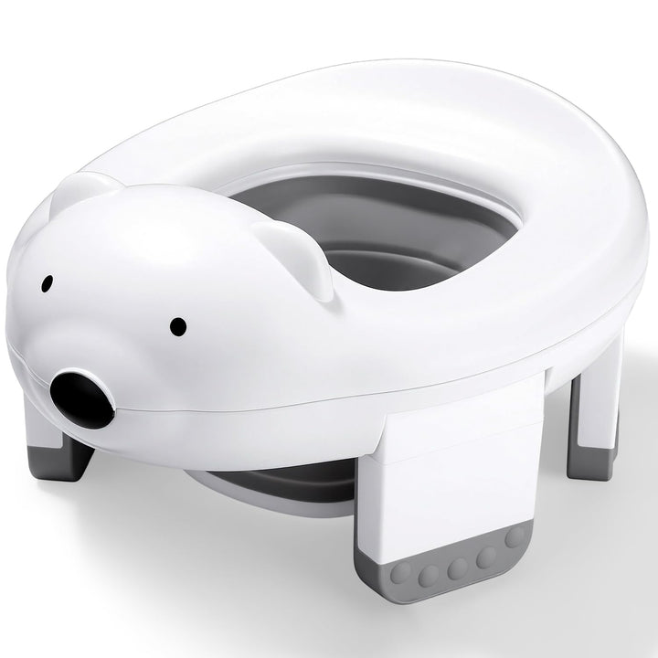 Töpfchen Toilettensitz Kinder, 3 in 1 Faltbares Reisetöpfchen Kinder, Töpfchen für Unterwegs, Baby P