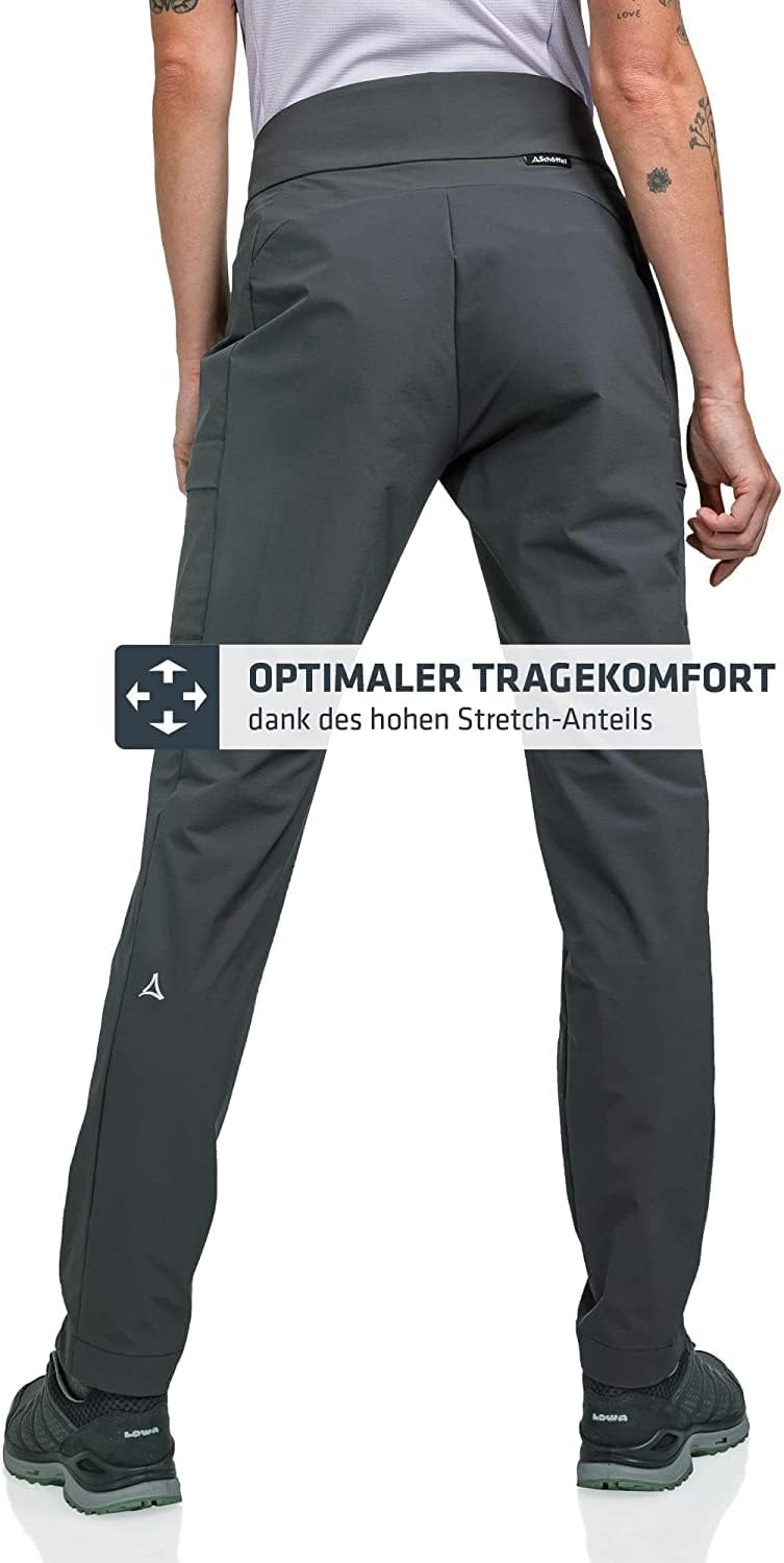 Schöffel Damen Tight Teisenberg L, Wasserabweisende, leichte Sommerhose, robuste Outdoor Hosen mit h