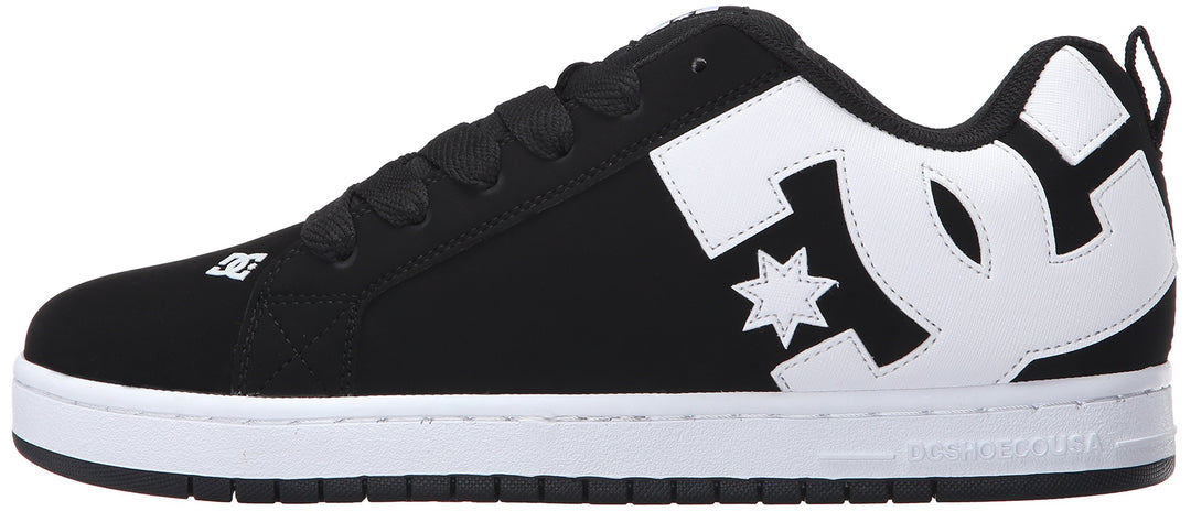 DC Herren Court Graffik Skate-Schuh 47 EU Schwarz 1, 47 EU Schwarz Weiss Weiss