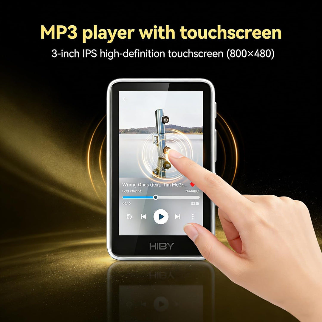 HiBy Music R1 Bluetooth MP3 Player mit Touchscreen, Hi-Res Audio &amp; Wireless Dual zertifiziert, unter