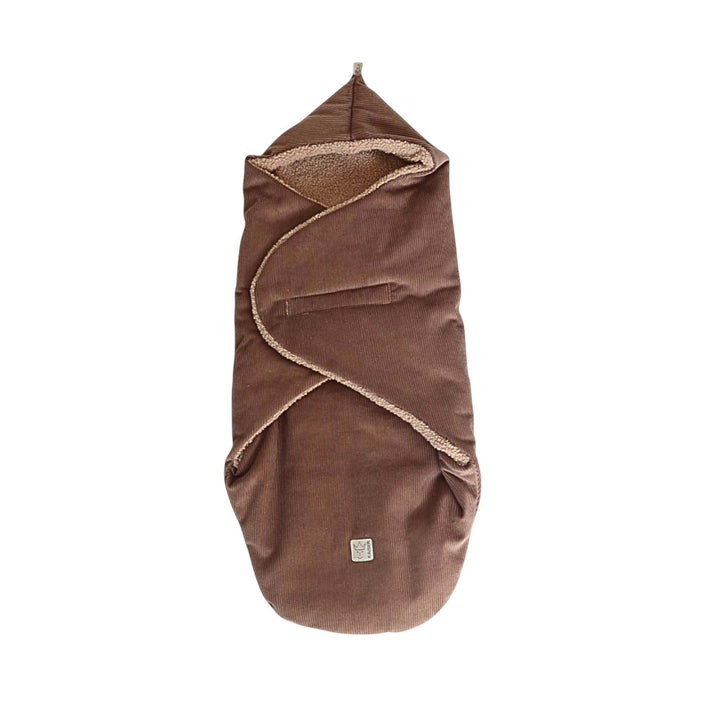 Kaiser Callie Cord Einschlagdecke für Babyschale, 80x40 cm, Wattiert, 0-12 Monate (caribou), caribou