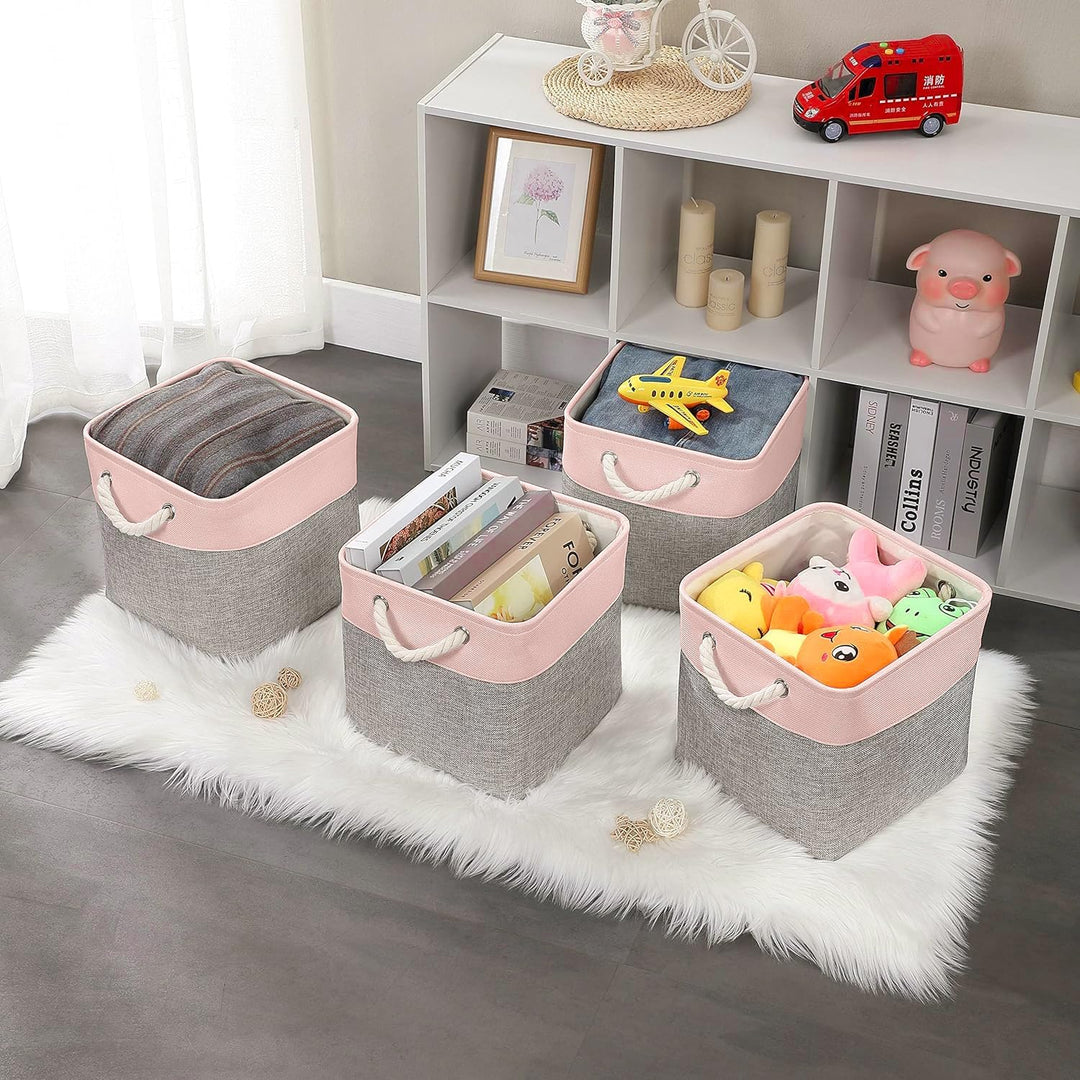Mangata Aufbewahrungsboxen aus Stoff, 30 cm, Aufbewahrungswürfel, Organizer für Spielzeug und Kleidu