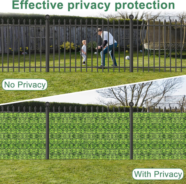 UISEBRT PVC Sichtschutzstreifen für Doppelstabmatten,35 m x 19 cm Doppelstabmattenzaun,Blickdichte Z