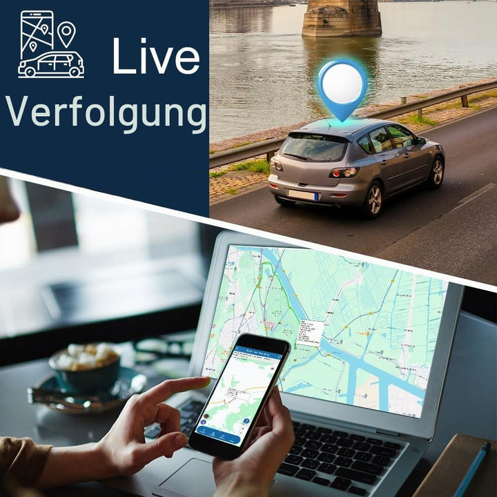 TKMARS TK905B 4G GPS Tracker Auto, 10000mah-Akku, Magnetisch, Mehrere Alarme Tracker mit Echtzeit Or
