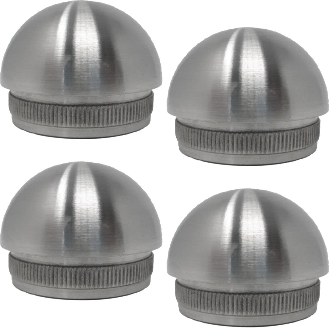 4 x Premium Edelstahl Halbkugel Endkappe für Handlaufrohre Aussen Ø 42,4 mm von SO-TOOLs® 4 Endkappe