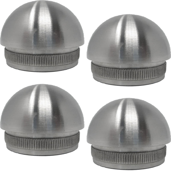 4 x Premium Edelstahl Halbkugel Endkappe für Handlaufrohre Aussen Ø 42,4 mm von SO-TOOLs® 4 Endkappe