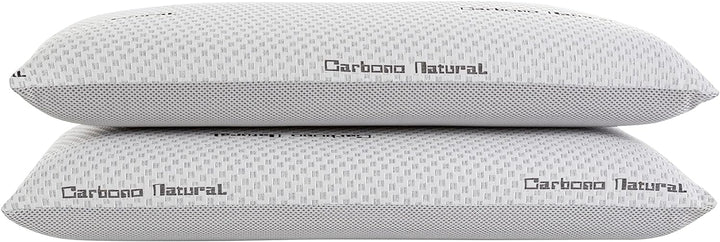 Todocama Viskoelastisches Kopfkissen, natürlicher Kohlenstoff Pack de 2 unidades - 70 cm, Pack de 2