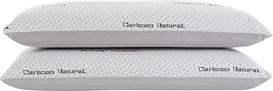 Todocama Viskoelastisches Kopfkissen, natürlicher Kohlenstoff Pack de 2 unidades - 70 cm, Pack de 2