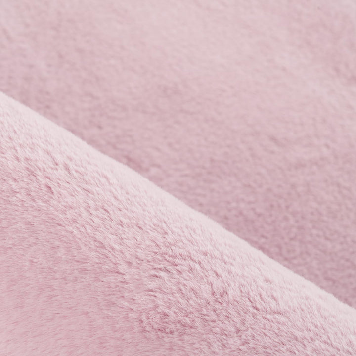 Carpetsale24 Teppich Wohnzimmer Einfarbig Modern Design 200 x 290 cm Rosa - Hochflor Teppich Schlafz