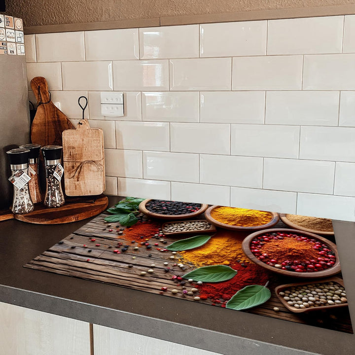 KitchenYeah© Herdabdeckplatte Einteilig Küche Ceranfeld Abdeckplatte Cerankochfeld Abdeckung Indukti