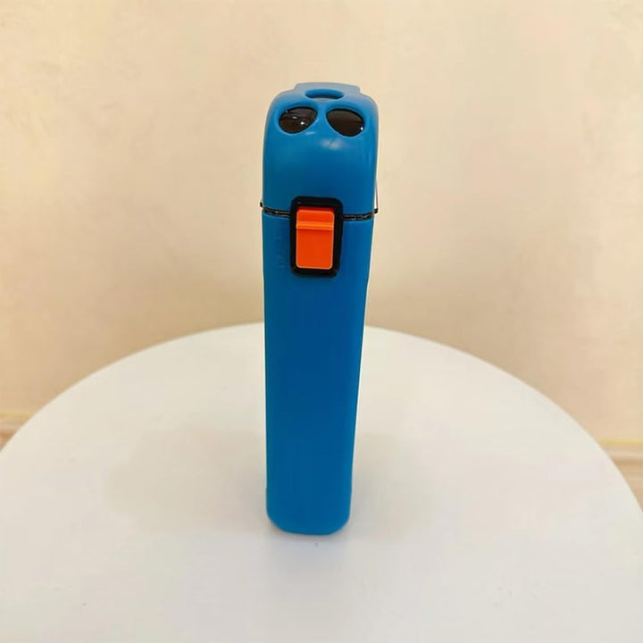 Rechteckige Wasserflasche mit tragbarem Strohhalm, auslaufsicher, ungiftig, BPA-frei, motivierender