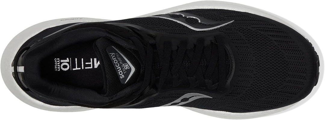Saucony Herren Triumph 21 Sneaker 40 EU Schwarz Weiss, 40 EU Schwarz Weiss