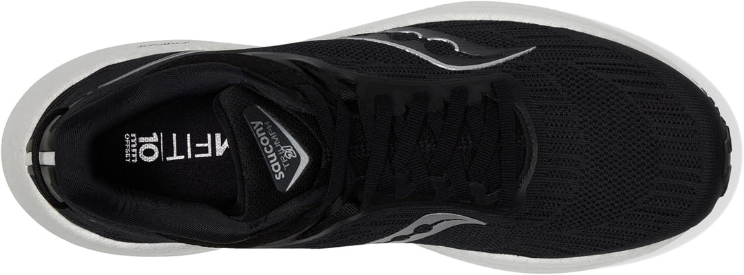Saucony Herren Triumph 21Sneaker 40.5 EU Schwarz Weiss, 40.5 EU Schwarz Weiß