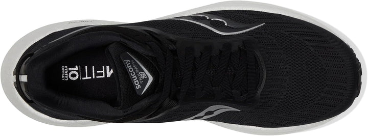 Saucony Herren Triumph 21Sneaker 40.5 EU Schwarz Weiss, 40.5 EU Schwarz Weiß