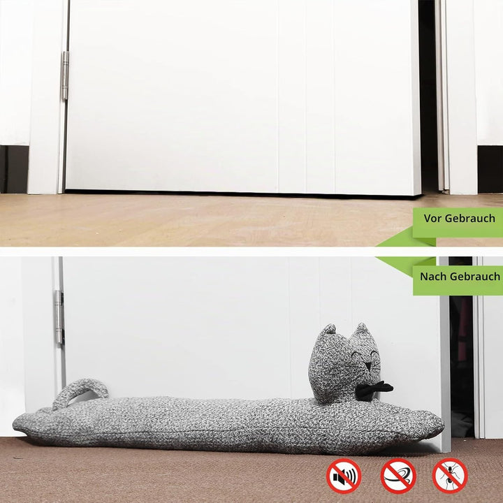 Robuster Zugluftstopper für die Tür, 86,4 cm, 1,4 kg, dekorativer schalldichter Tür-Zugluftblocker,