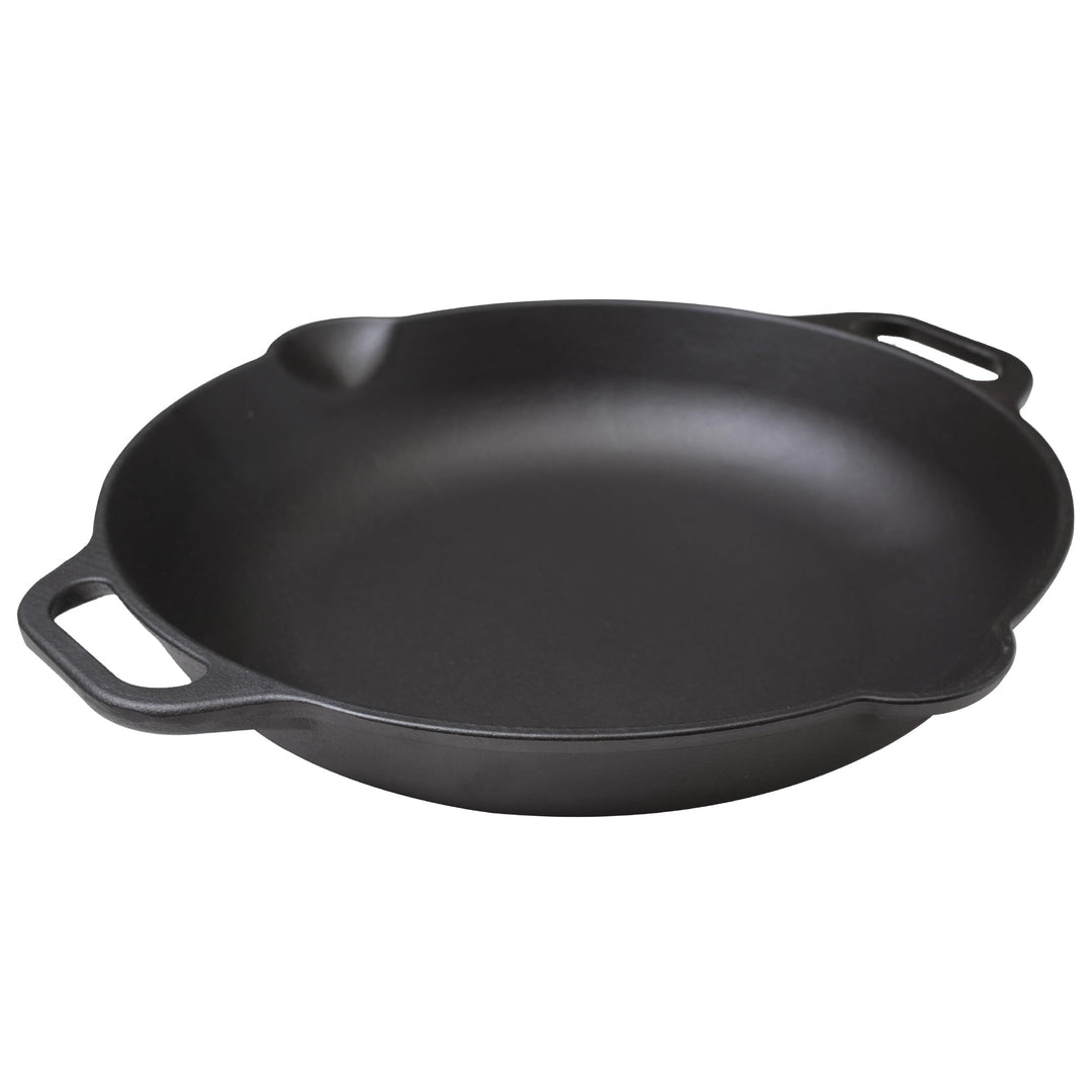 Victoria Runde Pfanne aus Gusseisen mit Doppelschlaufen-Griffen, hergestellt in Kolumbien 13 Inch, 1
