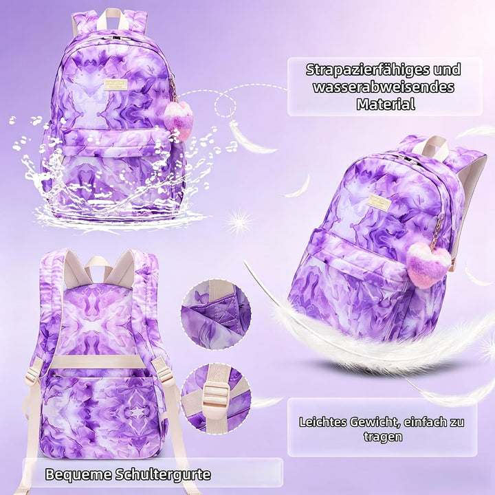 SUN EIGHT 30L Laptop-Rucksack Damen, Wasserabweisender Schulrucksack für Schule, Uni & Reise, Grosse