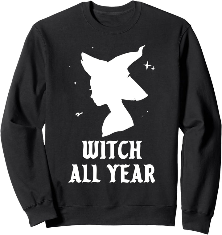 Hexe das ganze Jahr Aesthetic Spooky Gotik Halloween Kostüm Sweatshirt