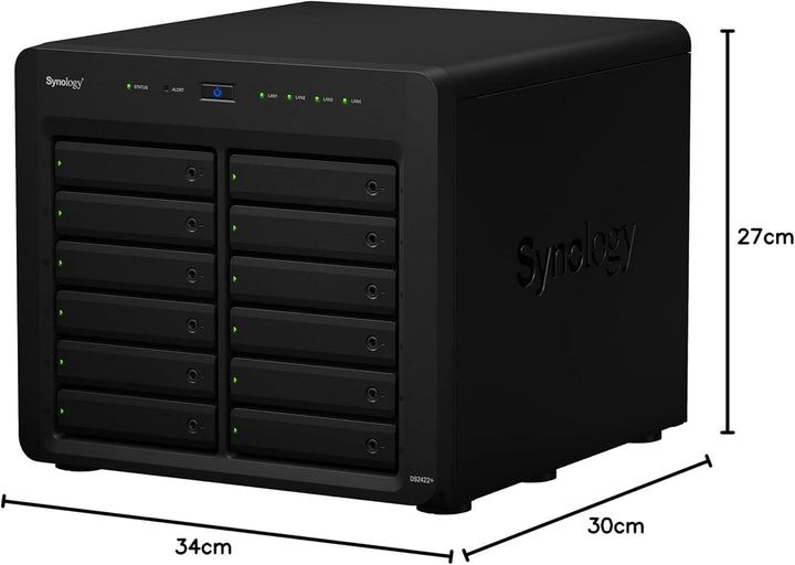 Synology DiskStation 12 Bay DS2422+ Quad Core CPU mit 4 GB Speicher (Diskless) 12-bay; 4GB DDR4 DS24