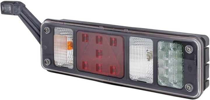 HELLA - Heckleuchte - Hybrid - 24V - Anbau/geschraubt - Lichtscheibenfarbe: glasklar - Stecker: Easy