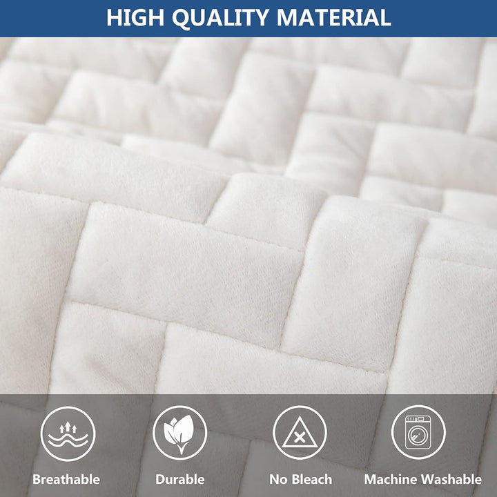 Eismodra Sofa Überzug,Sofabezug 3 Sitzer,Anti-Rutsch-Couch Überzug für L Form Sofaschoner Chaiselong