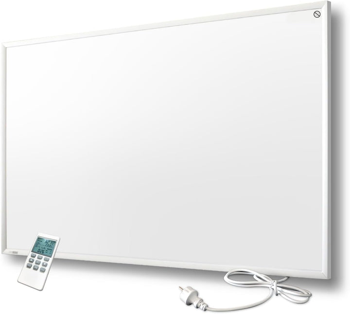 byecold Infrarotheizung mit Thermostat 900 Watt - Infrarot Wandheizung - Elektroheizung - Heizplatte