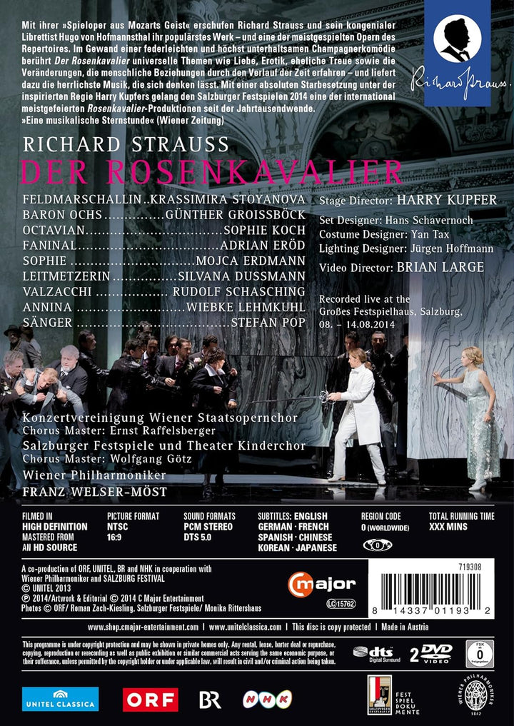 Richard Strauss - Der Rosenkavalier [Salzburger Festspiele 2014], DVD