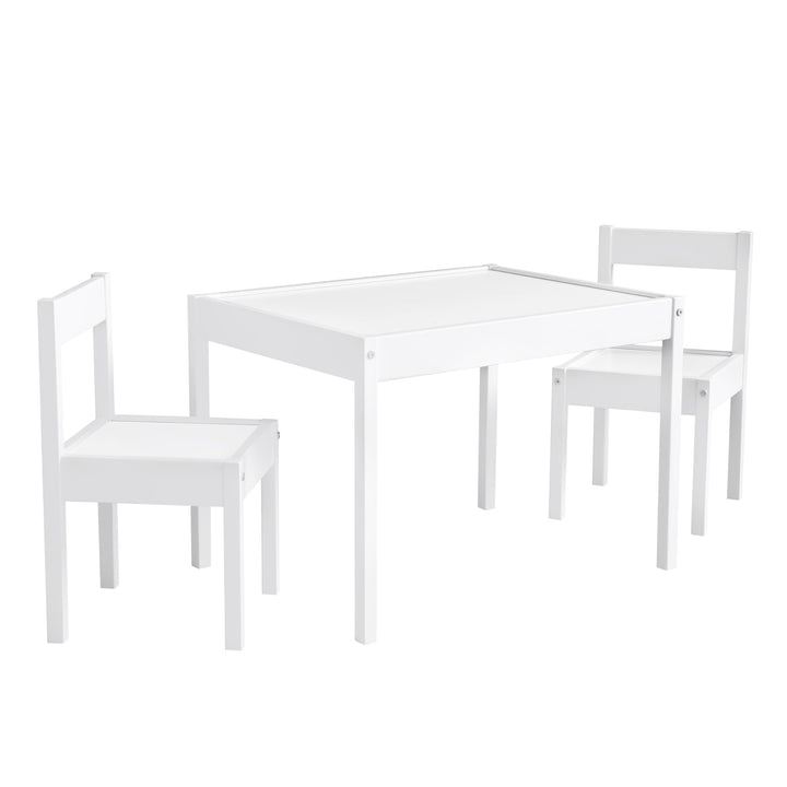 Baby Relax Tisch-und Stuhlset, White, Mittel Weiss, Weiss