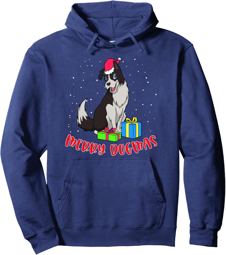 Weihnachts Border Collie - Merry Dogmas Pullover Hoodie