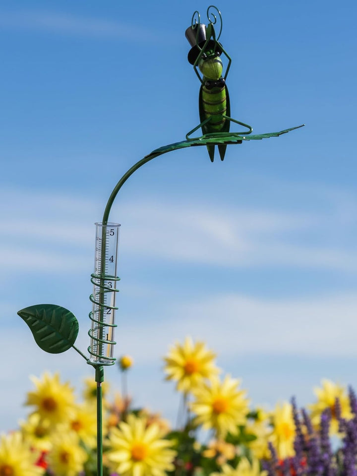 Pommerntraum ® | Regenmesser Niederschlagsmesser Pluviometer Gartendekoration Gartenstecker (Grashüp